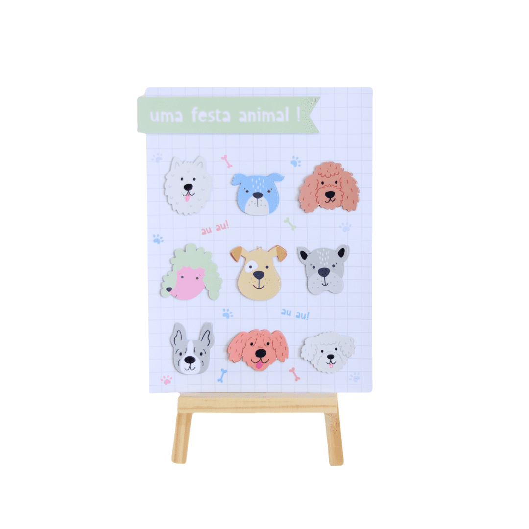 - Quadrinho de Mesa - Cachorros Divertidos