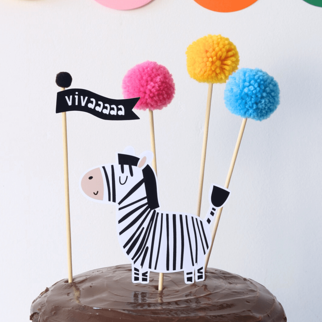 Topo de Bolo - Zebra