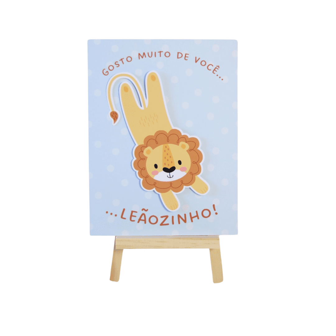 Quadrinho de Mesa - Leãozinho - Modelo 1