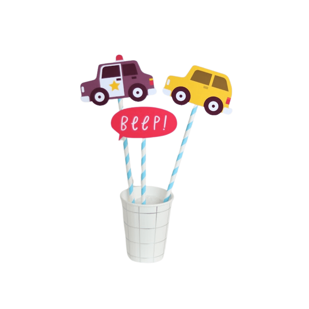 - Toppers G modelo 2 - Carrinhos