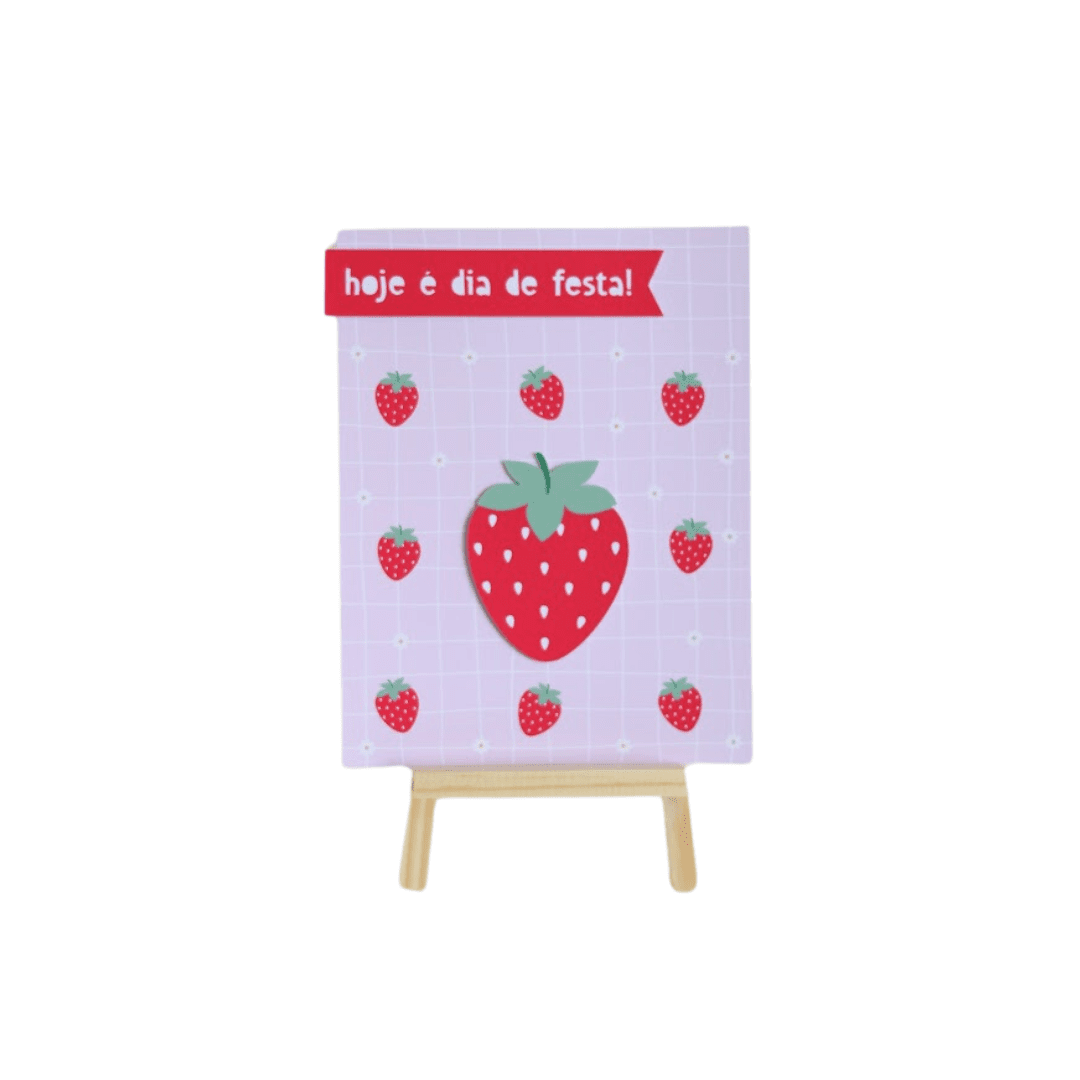 - Quadrinho de Mesa - Morango Modelo 1