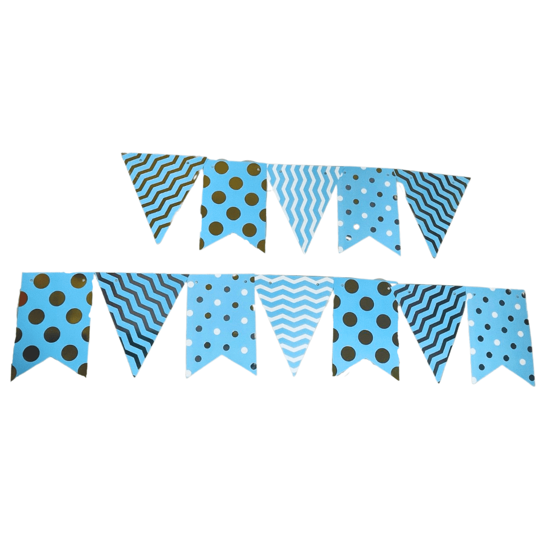 Bandeirola De Papel Decorativa Azul