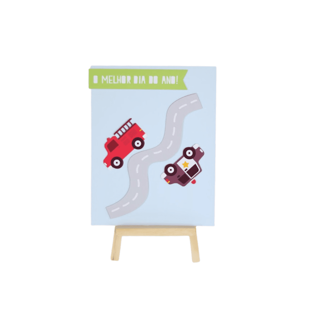 - Quadrinho de Mesa - Carrinhos - Modelo 2