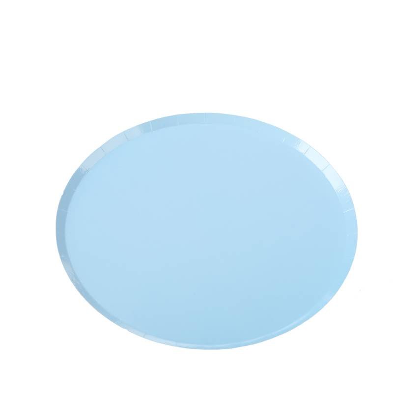 Prato de Papel com 8 unidades - Prato Papel Liso Candy Color Azul