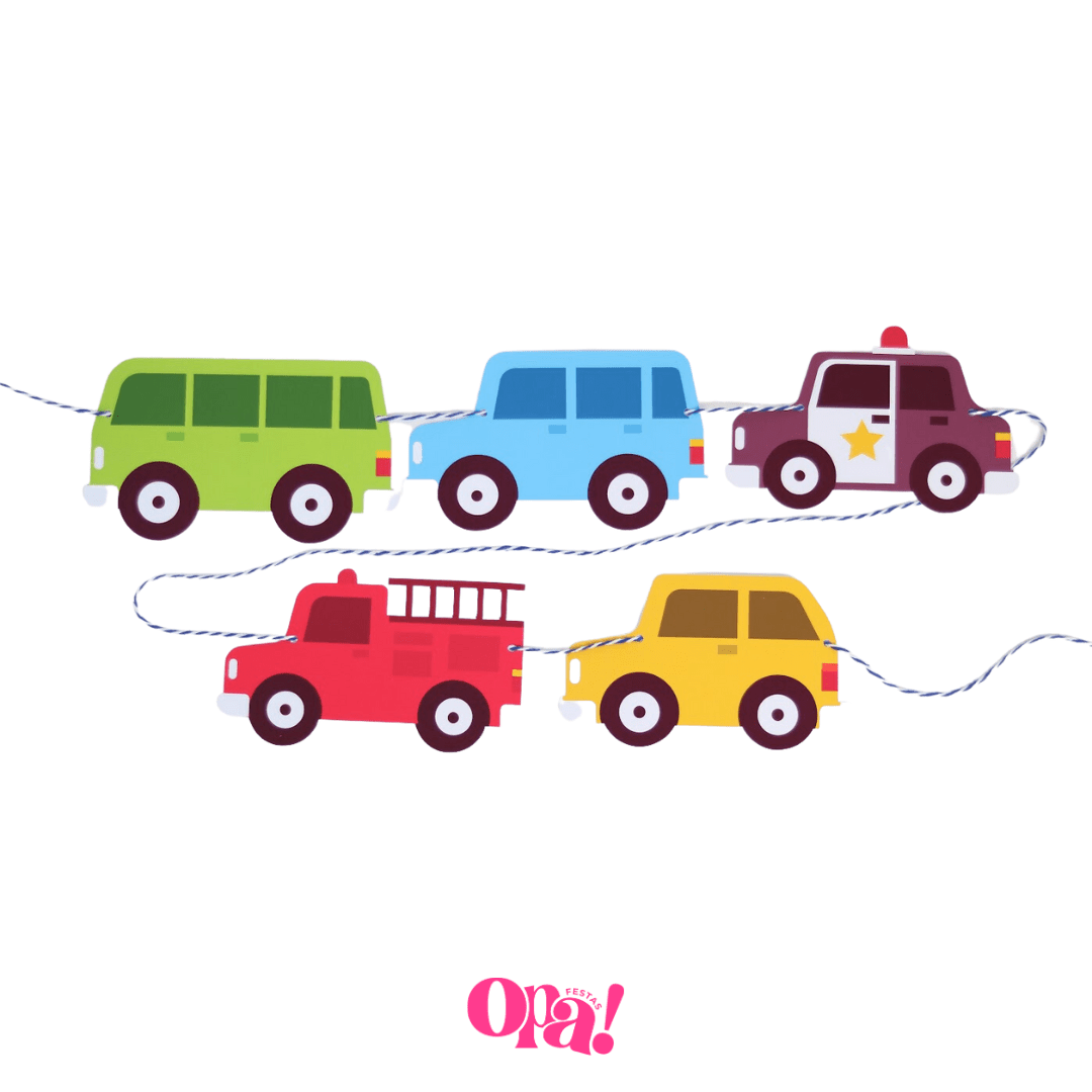 - Bandeirola Elementos - Carrinhos