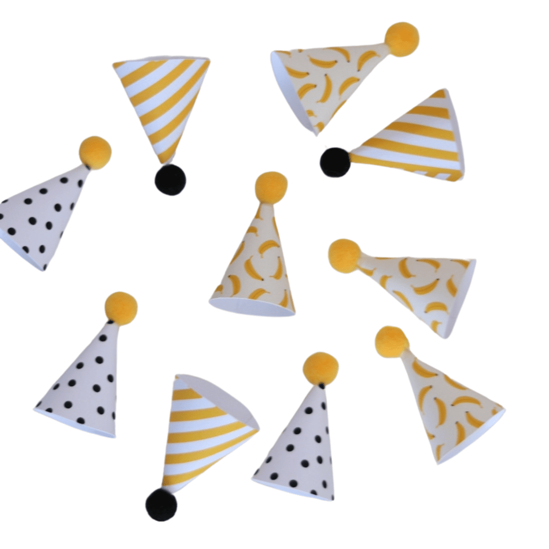 - Chapeuzinhos para doces - 10 unidades - Banana