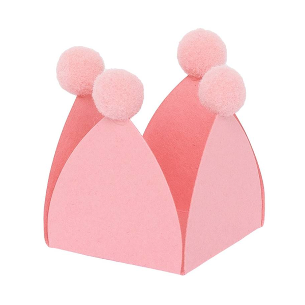 Forminha com Pompom Rosa Flamingo - 20 unidades