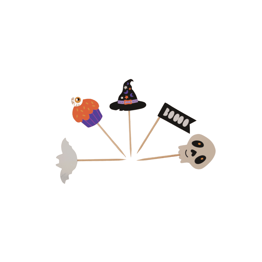 - Topinhos para Doces Elementos - 10 unidades - Halloween Tradicional