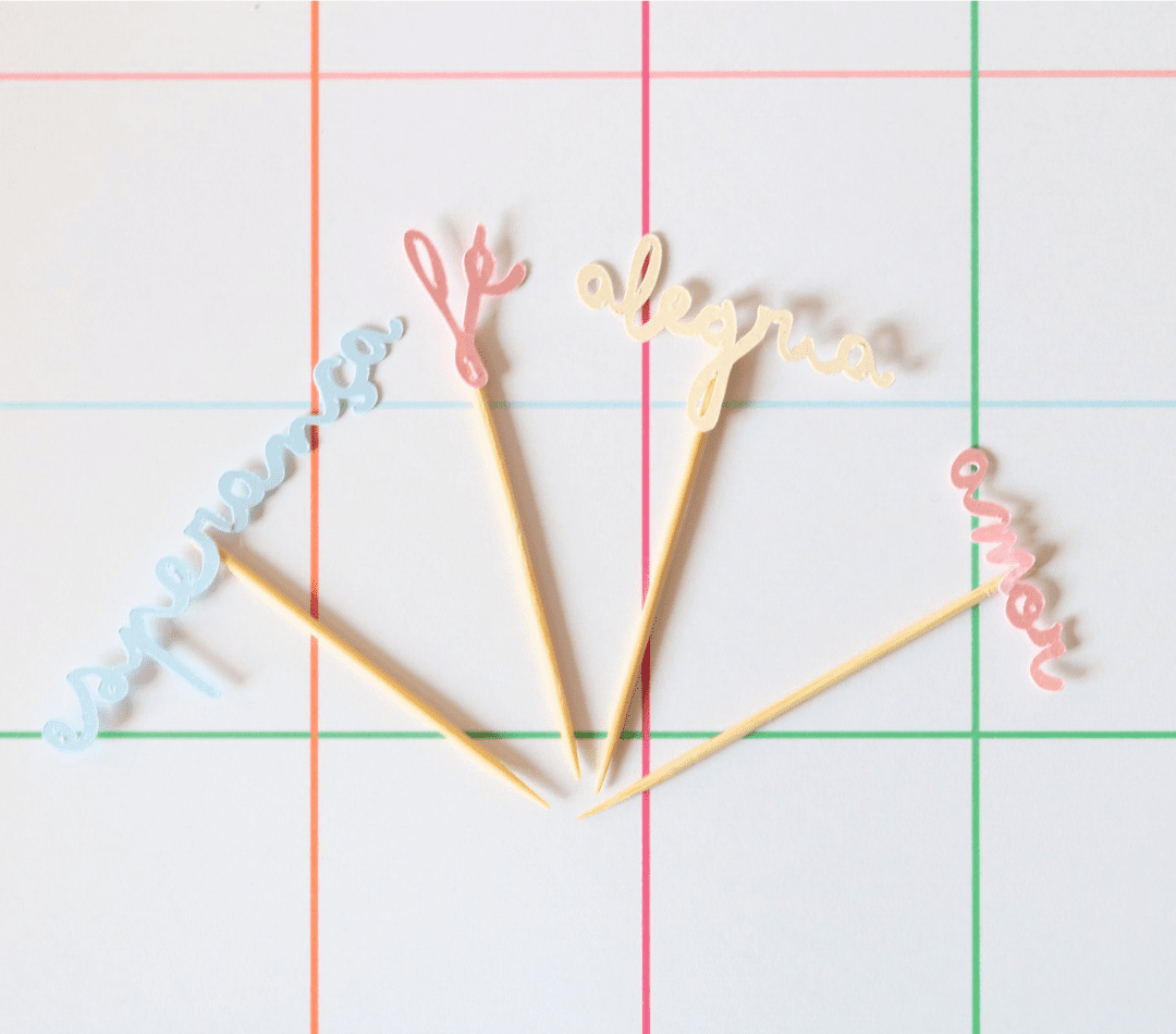 - Topinhos para Doces - 10 unidades - Palavras Vazadas