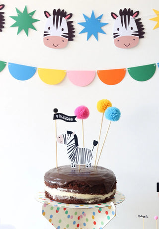 Decoração de festa tema Zebra montada
