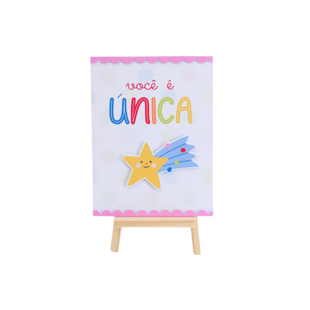 Quadrinho de Mesa - Meu Pequeno Mundo - 1 unidade - 20x15 - Modelo 2