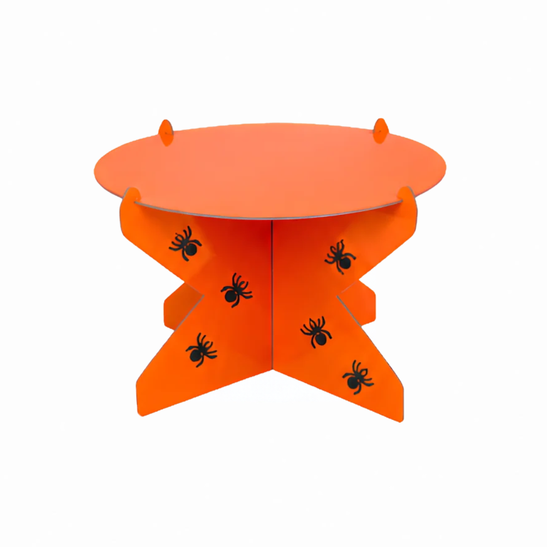 Suporte M 20 cm - Laranja Elétrico - com aplique