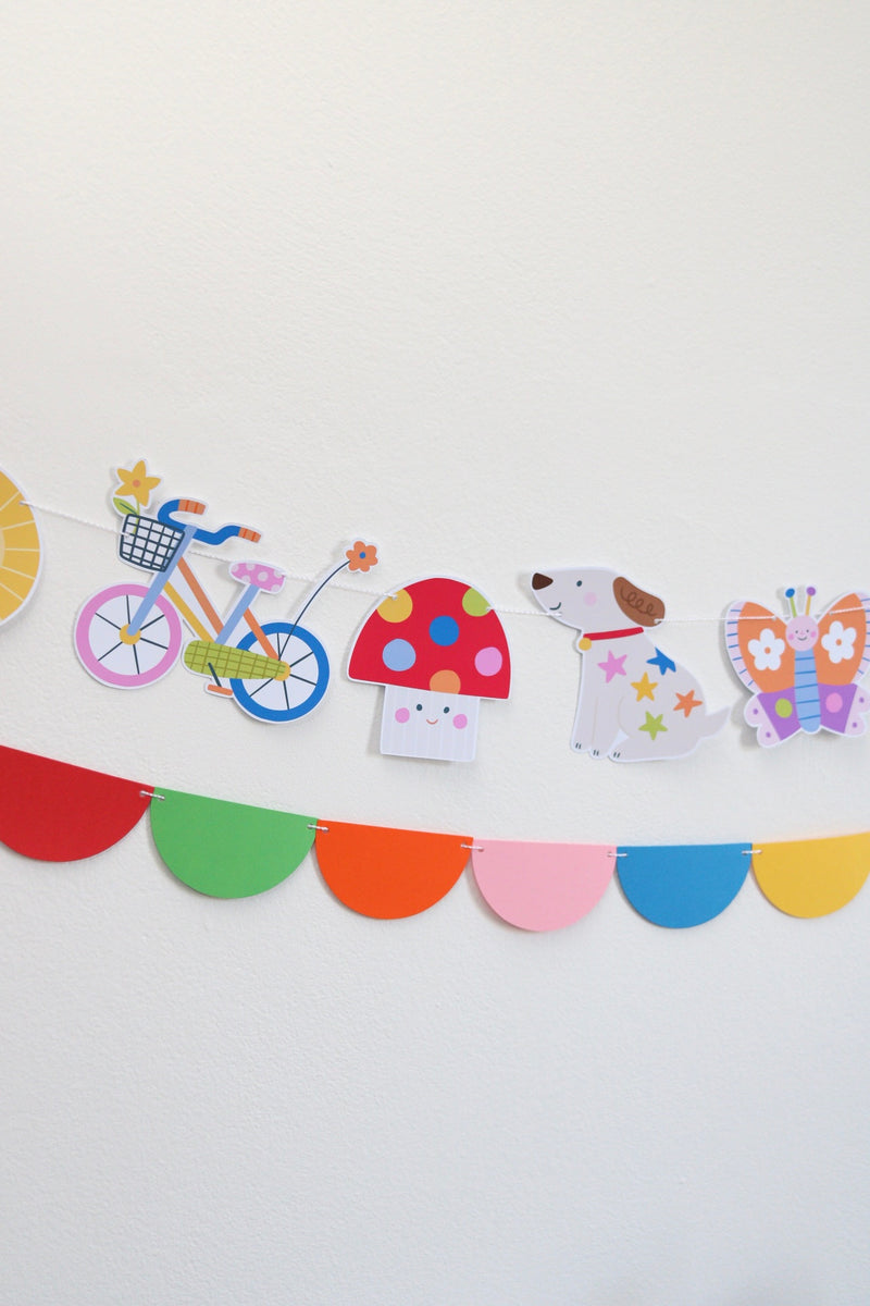 Decoração de festa tema Meu Pequeno Mundo montada