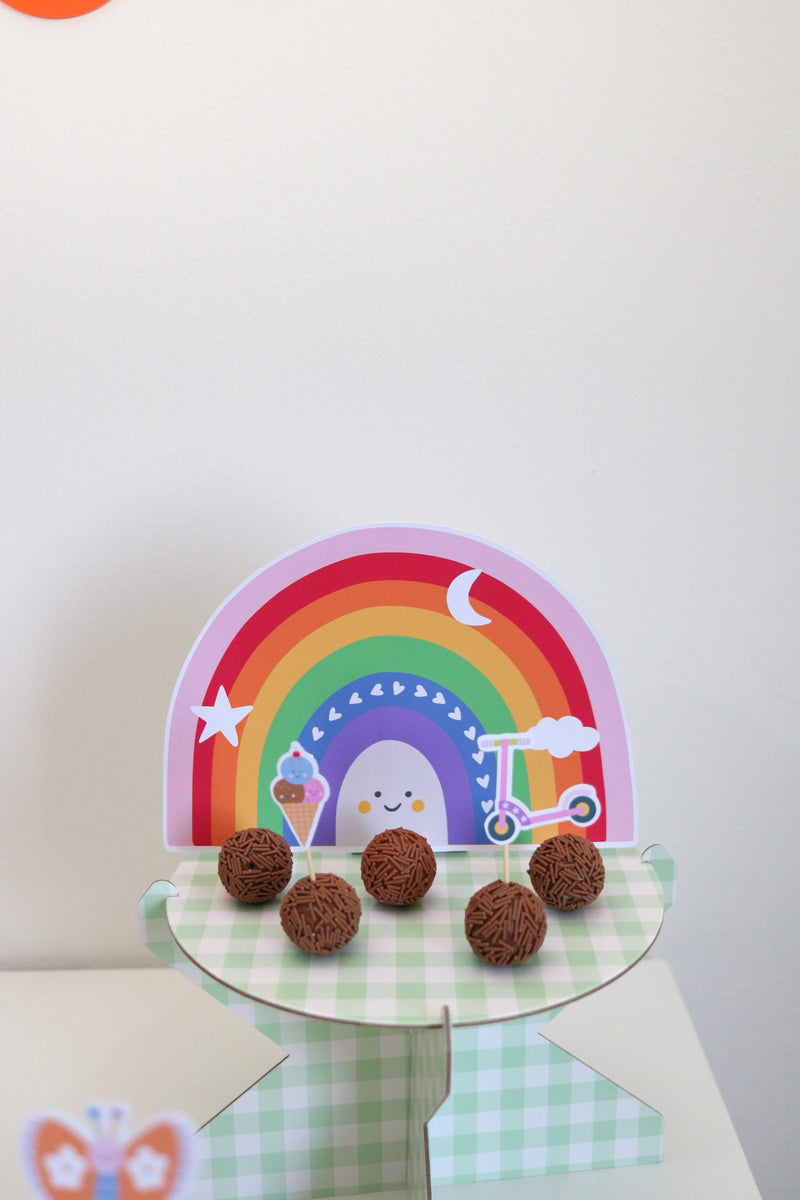 Decoração de festa tema Meu Pequeno Mundo montada