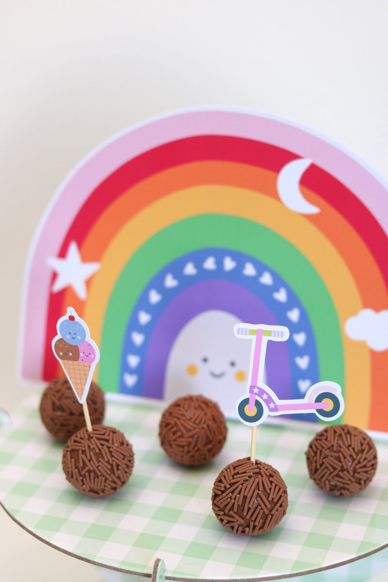 Decoração de festa tema Meu Pequeno Mundo montada