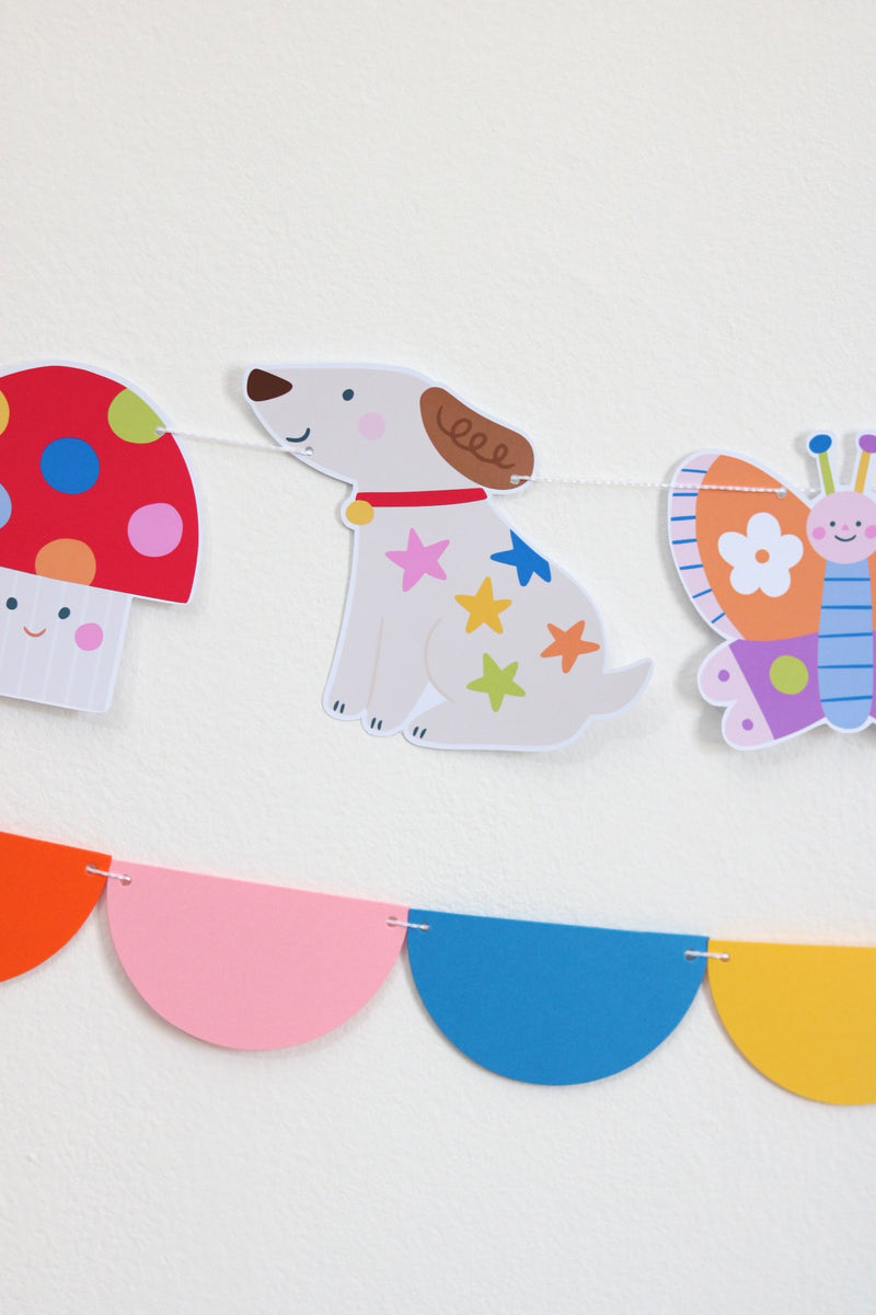 Decoração de festa tema Meu Pequeno Mundo montada