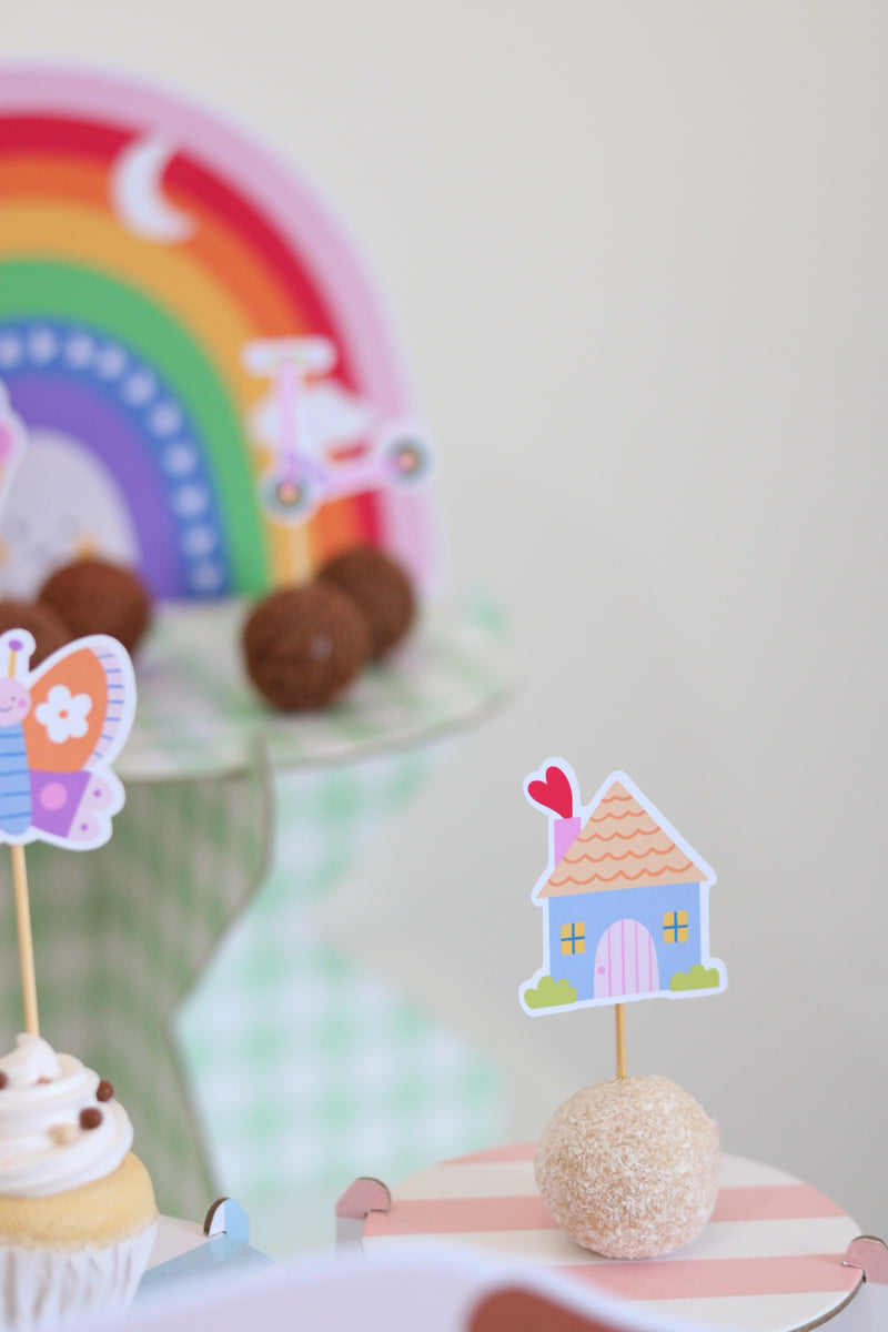 Decoração de festa tema Meu Pequeno Mundo montada
