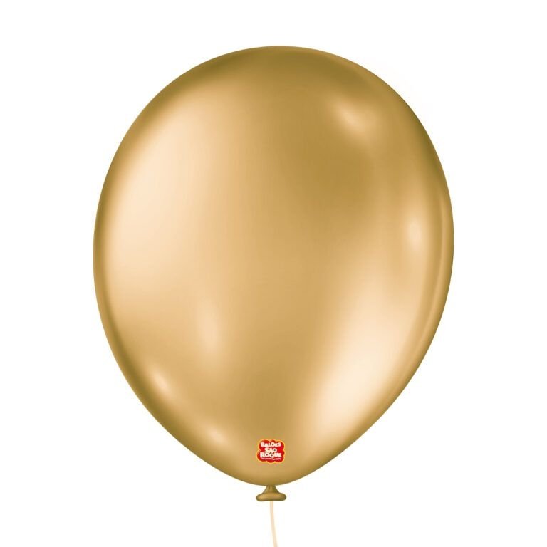 Balão 11" Metallic Ballons Dourado - Pacote com 25 unidades