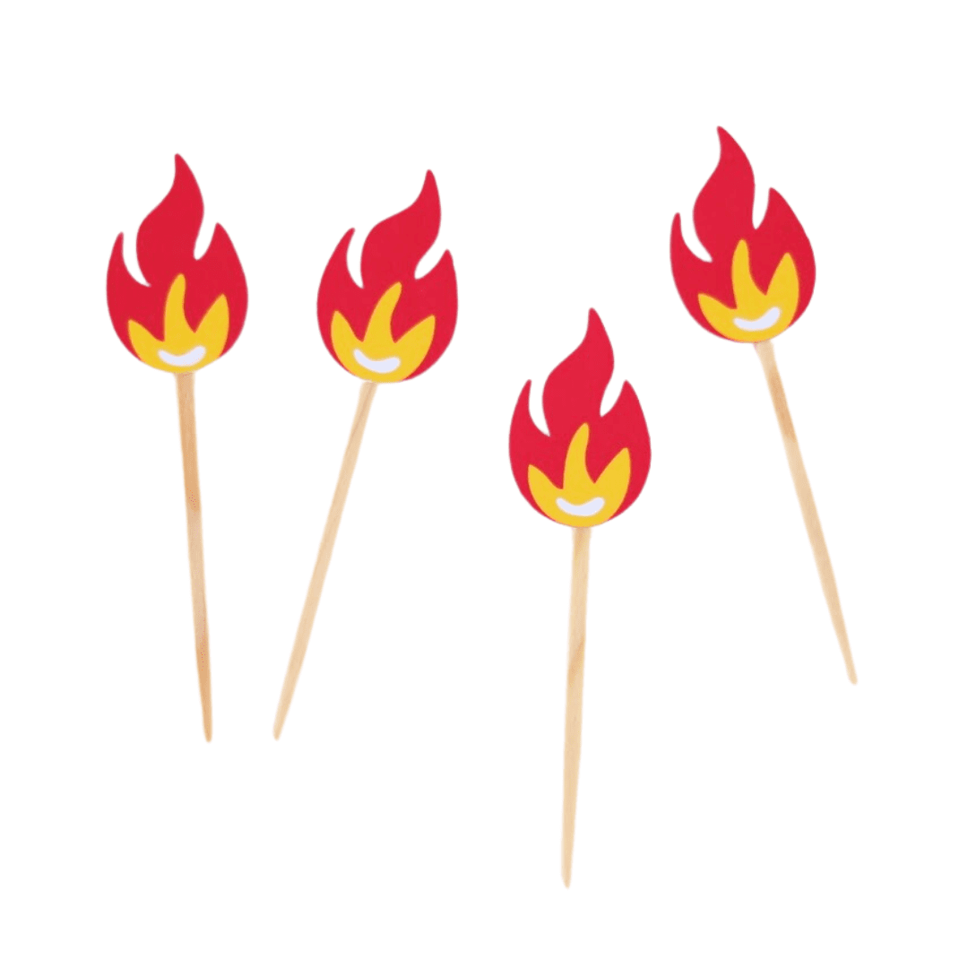 - Topinhos para Cupcakes Fogo - 10 unidades - Bombeiro