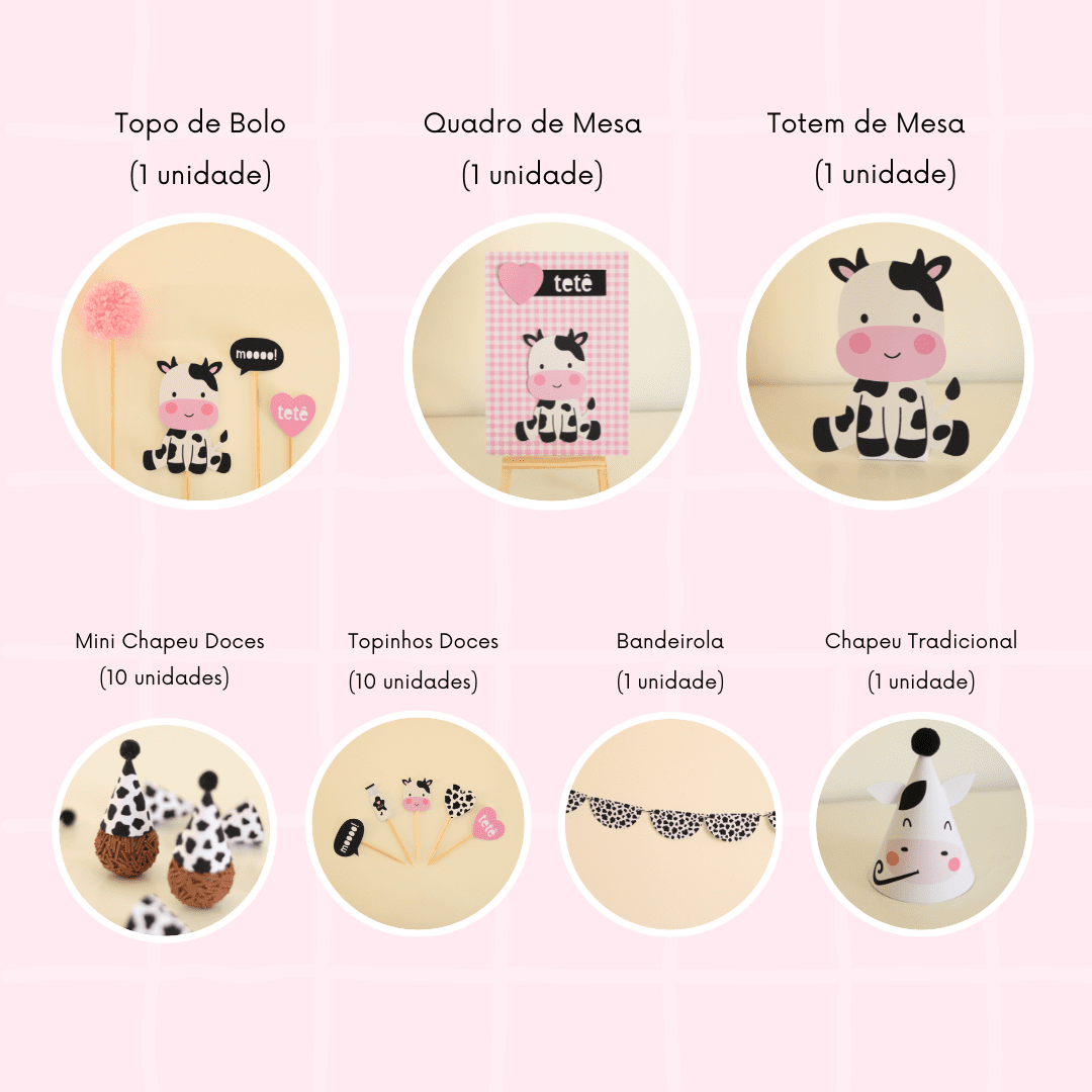 '- Kit Festa Vaquinha - Só um bolinho