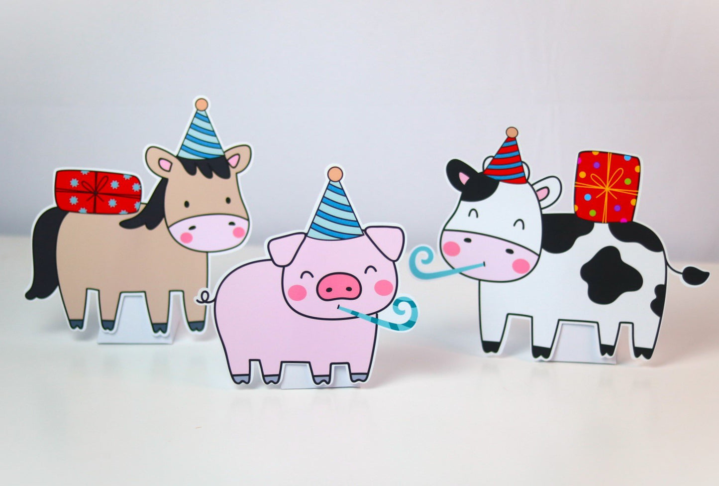 - Totem de Mesa - 3 unidades - Fazendinha