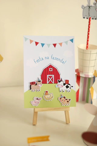 Decoração de festa tema Fazendinha montada