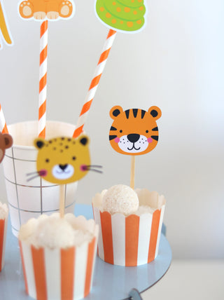 Decoração de festa tema Animais da Arca montada