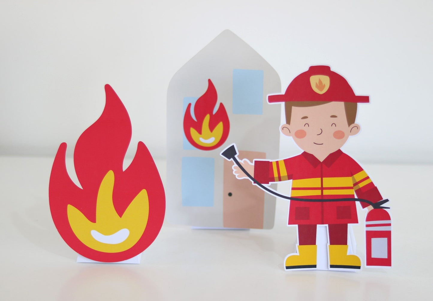 - Totem de Mesa - 3 unidades - Bombeiro