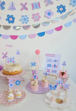Decoração de festa tema Borboletas montada
