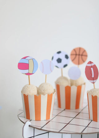 Decoração de festa tema Esportes montada