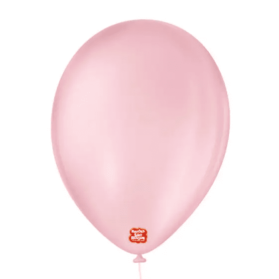 Balão 11" Liso Rosa Baby - Pacote com 50 unidades