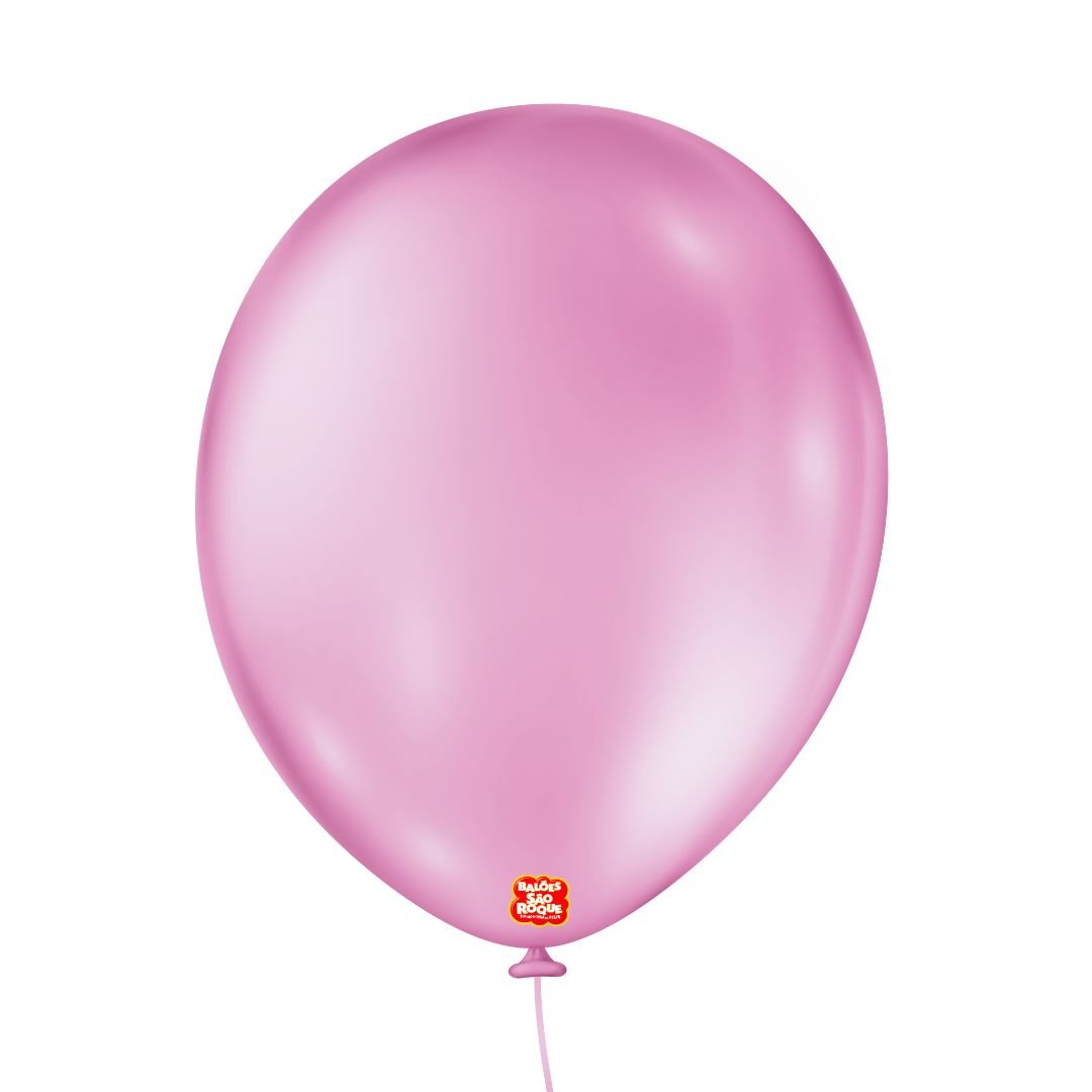 Balão 11'' Rosa Chiclete - Pacote com 50 unidades
