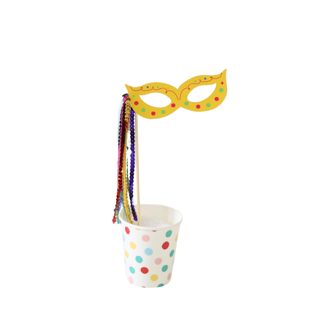 - Toppers G - Mascara Amarela - Carnaval