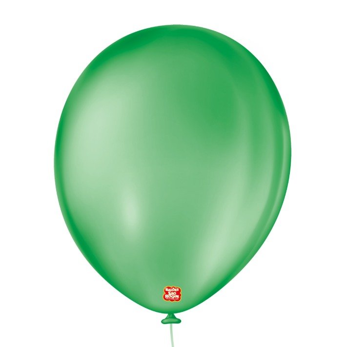 Balão 11'' Liso Verde Bandeira - Pacote com 50 unidades